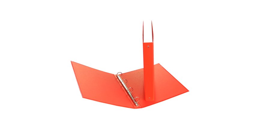Raccoglitore - 22 x 30 cm - 4 anelli tondi 30 mm - dorso 4 cm - rosso - Starline
