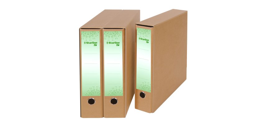 Registratore commerciale/UNI - Eco - dorso 5 cm - avana - Starline