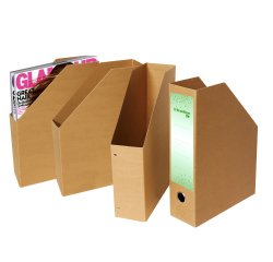 Portariviste Eco - 25 x 35 x 8 cm - dorso 8 cm - avana - Starline
