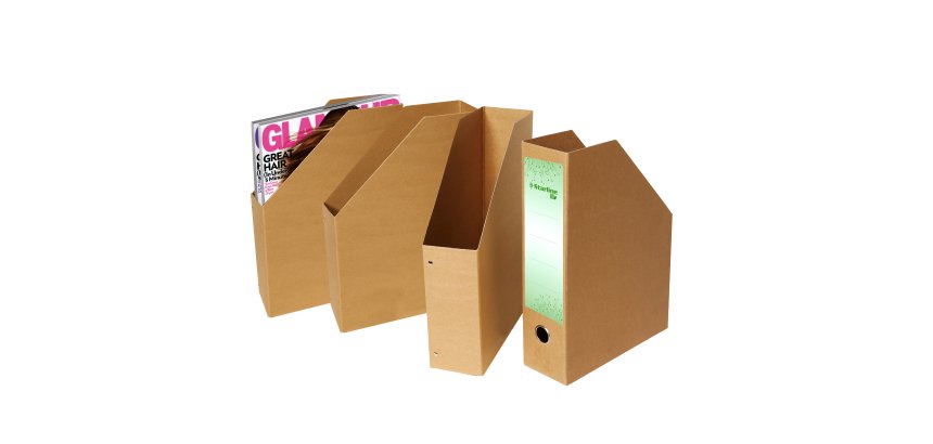 Portariviste Eco - 25 x 35 x 8 cm - dorso 8 cm - avana - Starline