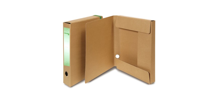 Scatola progetto con elastico - cartone FSC - dorso 10 cm - 25x35 cm - avana - Starline