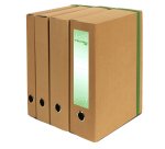 Scatola progetto con elastico - cartone FSC - dorso 10 cm - 25x35 cm - avana - Starline