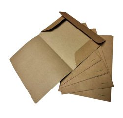 Cartellina 3 lembi Eco - 225 gr - 24,5 x 34 cm - cartoncino kraft - avana - Starline - conf. 25 pezzi