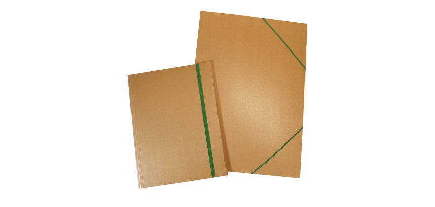 Cartella porta disegni con elastico Eco - 50 x 70 cm - dorso variabile - cartoncino - avana - Starline