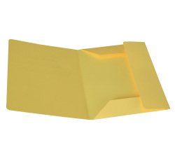 Cartellina 3 lembi - 200 gr - cartoncino bristol - giallo sole - Starline - conf. 25 pezzi