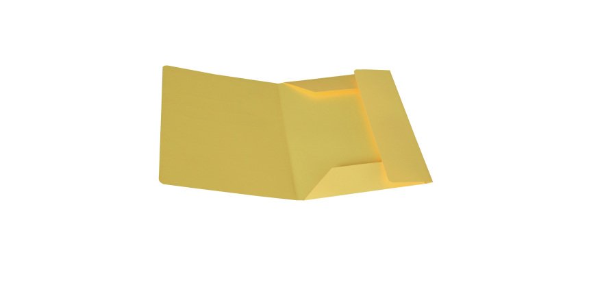 Cartellina 3 lembi - 200 gr - 25 x 34,5 cm - cartoncino bristol - giallo sole - Starline - conf. 25 pezzi
