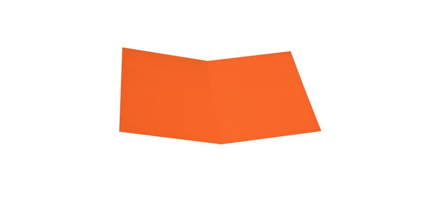 Cartellina semplice - 200 gr - A4 - cartoncino bristol - arancio - Starline - conf. 50 pezzi