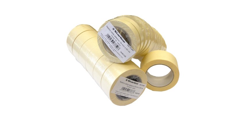 Nastro adesivo - 19 mm x 50 m - carta - beige - Starline