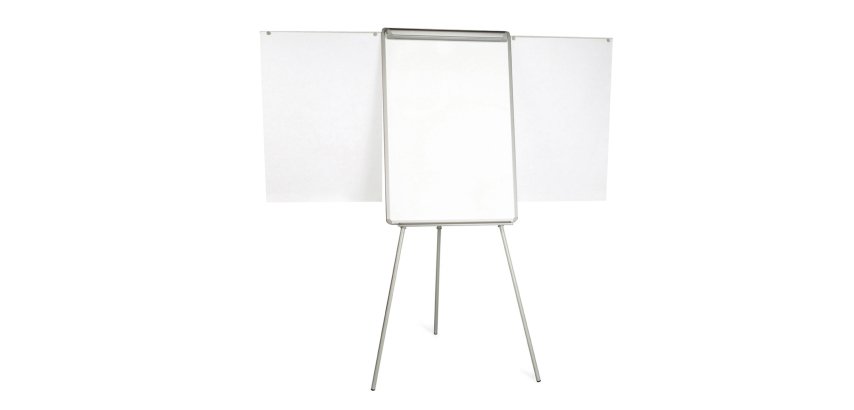 Lavagna portablocco con bracci estensibili - 70 x 102 cm - bianco - Starline