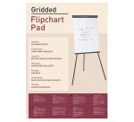 Blocco per lavagna - 20 fogli - 65 x 98 cm - quadretti 2,5 x 2,5 cm - bianco - Starline