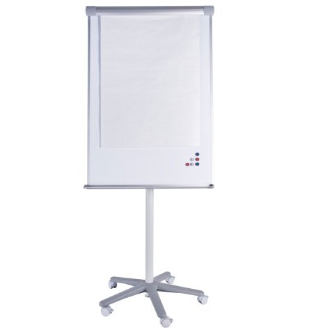 Lavagna portablocco mobile - 70 x 100 cm - bianco - Starline