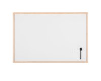 Lavagna bianca magnetica - 60 x 90 cm - cornice legno - bianco - Starline