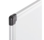 Lavagna magnetica - 100 x 200 cm - superficie in acciao laccato - cornice in alluminio - bianco - Starline