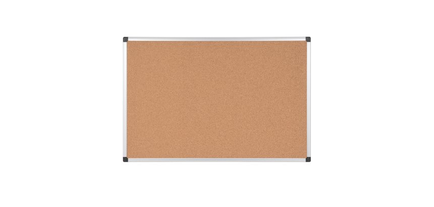 Lavagna - 45 x 60 cm - superficie in sughero - cornice in alluminio - Starline
