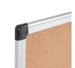 Lavagna - 45 x 60 cm - superficie in sughero - cornice in alluminio - Starline