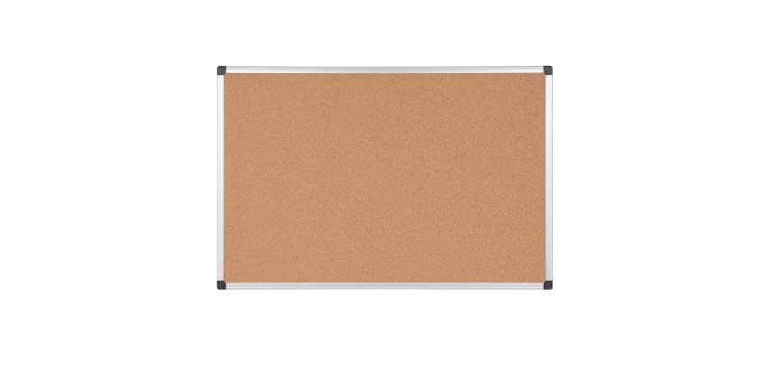Lavagna - 90 x120 cm - superficie in sughero - cornice in alluminio - Starline