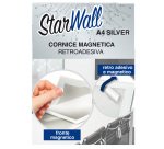 Cornice magnetica retroadesiva Starwall - A4 - silver - Starline