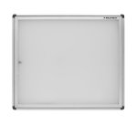 Bacheca per interni - con anta battente - fondo bianco magnetico - 6 fogli A4 - orizzontale - Starline