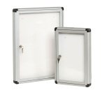 Bacheca per interni - con anta battente - fondo bianco magnetico - 9 fogli A4 - verticale - Starline
