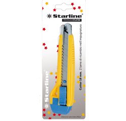 Cutter Premium - con bloccalama - 2 lame incluse - 18 mm - Starline