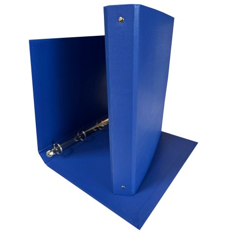 Raccoglitore King - 4 anelli tondi 30 mm - dorso 4 cm - 22x30 cm - rivestimento in PPL - blu - Starline