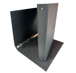 Raccoglitore King - 4 anelli tondi 30 mm - dorso 4 cm - 22x30 cm - rivestimento in PPL - nero - Starline