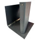 Raccoglitore King - 4 anelli tondi 30 mm - dorso 4 cm - 22x30 cm - rivestimento in PPL - nero - Starline