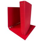 Raccoglitore King - 22 x 30 cm - 4 anelli tondi 30 mm - dorso 4 cm - rivestimento in PP - rosso - Starline