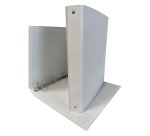 Raccoglitore King - 22 x 30 cm - 4 anelli tondi 30 mm - dorso 4 cm - rivestimento in PP - bianco - Starline