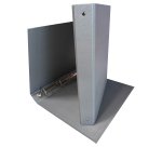 Raccoglitore King - 22 x 30 cm - 4 anelli tondi 30 mm - dorso 4 cm - rivestimento in PP - grigio - Starline