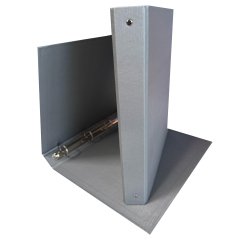 Raccoglitore King - 4 anelli tondi 30 mm - dorso 4 cm - 22x30 cm - rivestimento in PPL - grigio - Starline