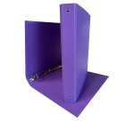 Raccoglitore King - 22 x 30 cm - 4 anelli tondi 30 mm - dorso 4 cm - rivestimento in PP - viola - Starline
