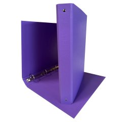 Raccoglitore King - 22 x 30 cm - 4 anelli tondi 30 mm - dorso 4 cm - rivestimento in PP - viola - Starline
