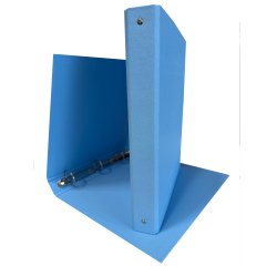 Raccoglitore King - 4 anelli tondi 30 mm - dorso 4 cm - 22x30 cm - rivestimento in PPL - azzurro - Starline