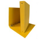 Raccoglitore King - 22 x 30 cm - 4 anelli tondi 30 mm - dorso 4 cm - rivestimento in PP - giallo - Starline