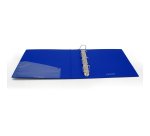 Raccoglitore personalizzabile KingShow - 22 x 30 cm - 4 anelli a D 40 mm - dorso 5 cm - blu - Starline