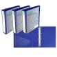 Raccoglitore personalizzabile KingShow - 4 anelli a D 65 mm - dorso 8 cm - 22x30 cm - blu - Starline