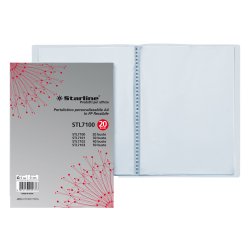 Portalistini personalizzabile - PPL - 22x30 cm - 20 buste - trasparente - Starline