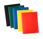 Cartellla 3 lembi con elastico angolare ECO - 24 x 32 cm - PP - colori assortiti - Starline
