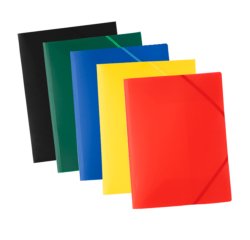 Cartellina 3 lembi - con elastico - 24 x 32 cm - colori assortiti - ECO - Starline