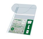 Buste forate con soffietto e patella - spessore 25 mm - liscio - 21 x 30 cm - trasparente - Starline