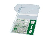 Buste forate con soffietto e patella - spessore 25 mm - liscio - 21x30 cm - trasparente - Starline