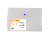 Busta con bottone - A4 - PP - trasparente neutro - Starline