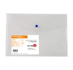 Busta con bottone - PPL - 22x30 cm - trasparente neutro - Starline