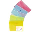 Busta con bottone - A4 - PP - colori assortiti - Starline