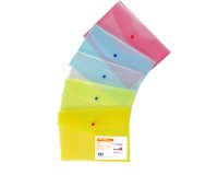 Busta con bottone - PPL - 22x30 cm - colori assortiti - Starline
