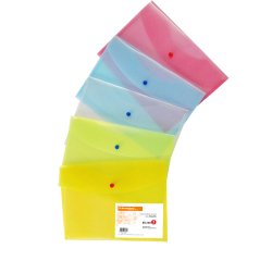 Busta con bottone - PPL - 22x30 cm - colori assortiti - Starline