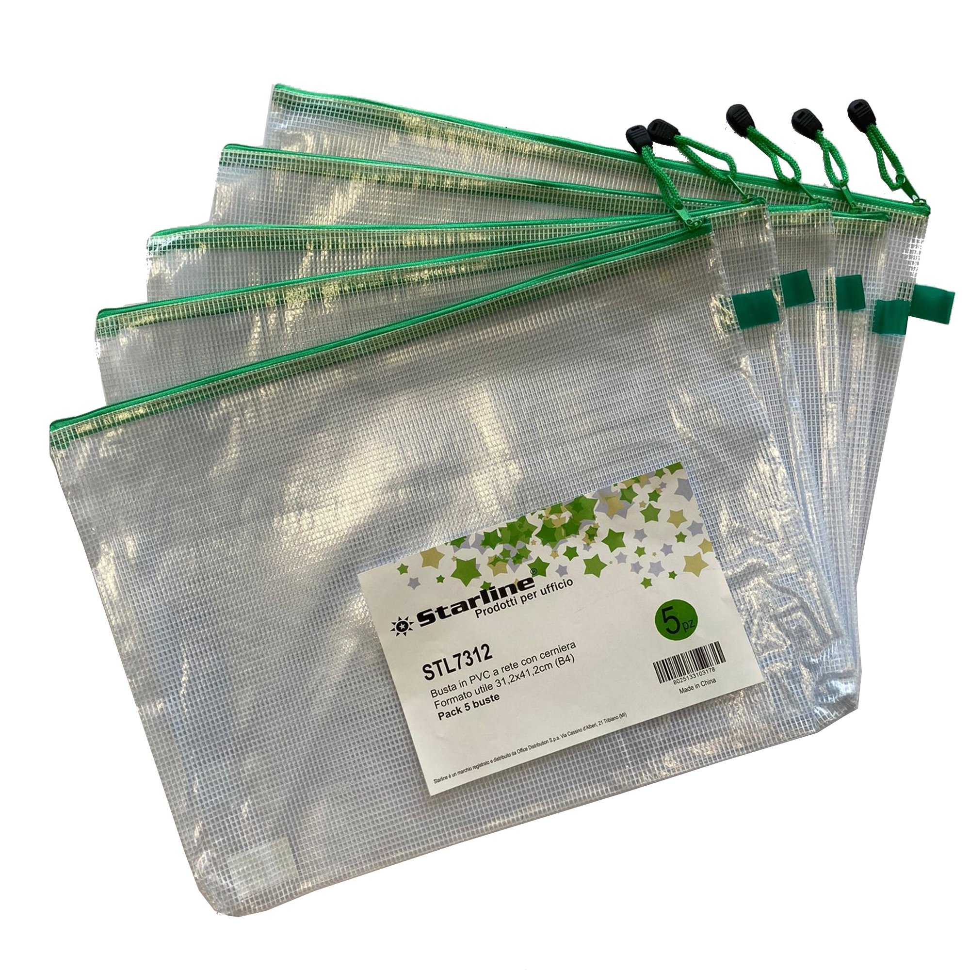 Sacchetti Rete Per Giocattoli | Doppio Strato | Cerniera E Manico | 10 Pezzi Multicolore - Foto 6