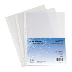 Buste forate Light - buccia - 22 x 30 cm - trasparente - Starline - conf. 50 pezzi