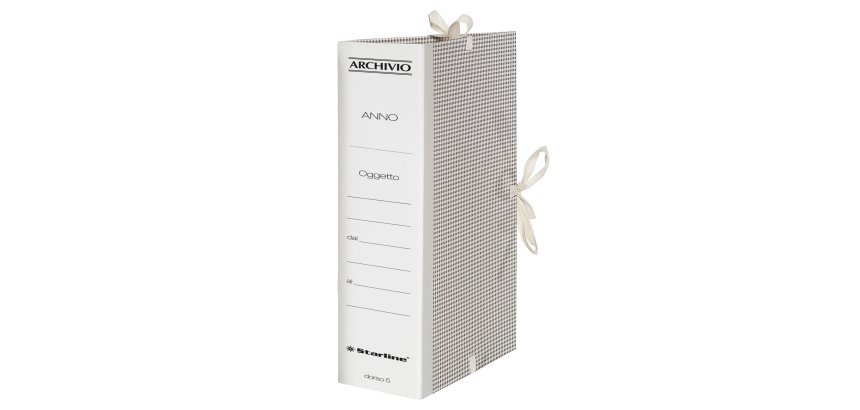 Faldone - lacci incollati - tela - 35 x 25 cm - dorso 5 cm - Starline
